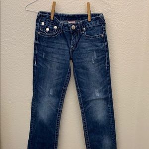 True Religion straight legged med wash